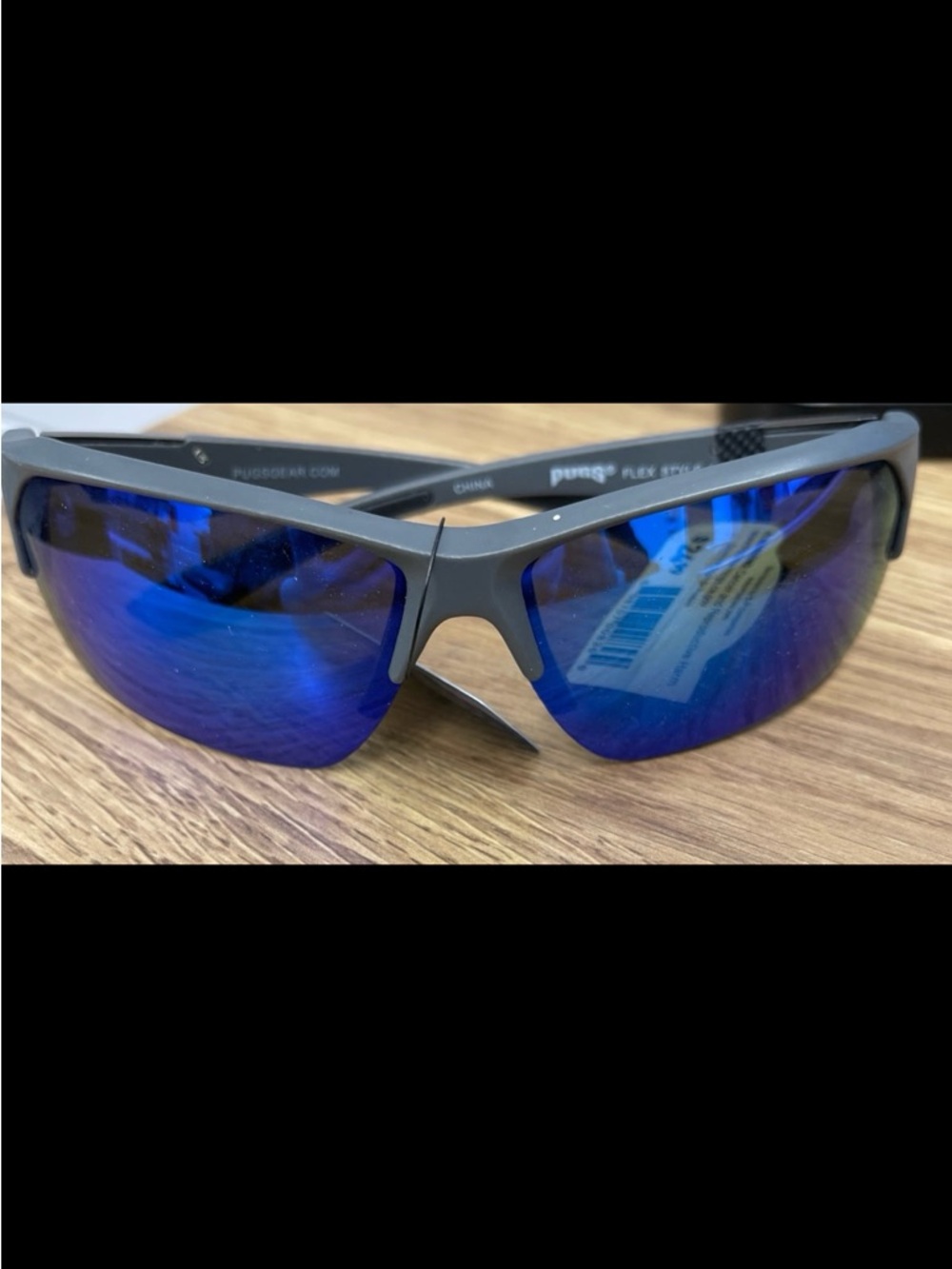 Punga Blue Mirrored Sport Sunglasses for Men